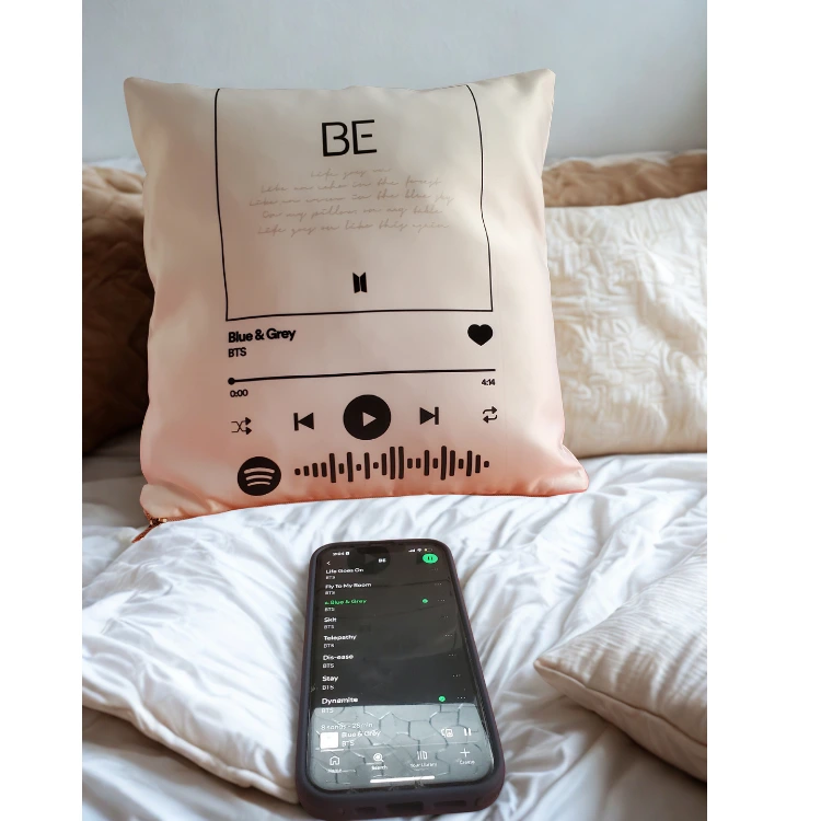 Shop Personalized Spotify Music Cushion Pillow Online